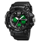 SKMEI 1742 Shockproof Waterproof Mens Watches 2 Time Chrono Personality Digital Sport Mens Wristwatch