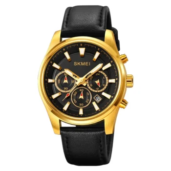 SKMEI 1958 Casual Analog Leather Strap Men’s Watch