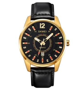 SKMEI 1993 Luxury Casual Analog Leather Strap Men’s Watch