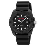 SKMEI Quartz Watch for Men & Boys – Waterproof Sports Watch with Date Display, Stylish & Durable Silicone Band,