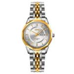 Skmei 9264 Classy Elegant Diamond Cart Stainless Steel Luminous Ladies Watch