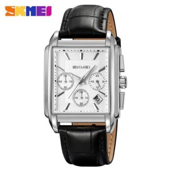 Skmei 2339 Stopwatch Function Quartz Leather Watch