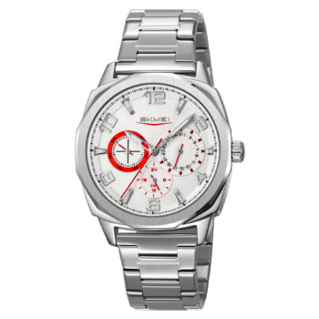 SKMEI 9350  Men's  Steel Strap Water Resistant Quartz  Wristwatch