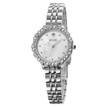 1799 Diamond Round Dial Quartz Watch for Ladies