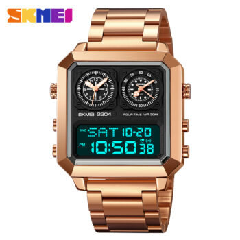 Skmei 2204 MEN watch DIGITAL stainless watch-rose