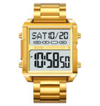 Skmei 2299 Stainless Steel digital watch Outdoor alarm waterproof date mens Watch