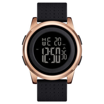 Skmei 1502 Digital Thin Dial Waterproof Wrist Watch for students watch – black rose