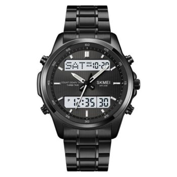skmei 2049 watch with Date,Week,Count down,Led light, 12/24 Hour Clock-black