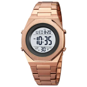 SKMEI 2066 Stainless Steel Sports Watch Multi-functional Student Clock Digital Waterproof