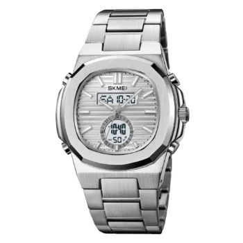 skmei 2279 metal digital fashion watch-silver