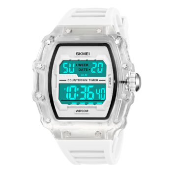 skmei 2296 sports digital watch-white