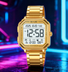 SKMEI 2559 Mens Watches Stainless Steel Luxury Waterproof Led Brand Digital Watch