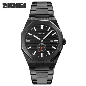 Skmei 9262 Luxury Stainless Steel Analog Watch for Men-black