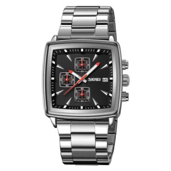 Skmei 9331 men watch quartz waterproof-silver black