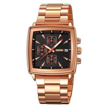 Skmei 9331 men watch quartz waterproof-rose gold black