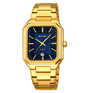 Skmei 9373 quartz mens Watch-goldblue
