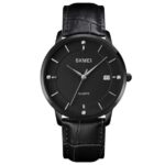 SKMEI 1801 Quartz Analog Casual Classic Men’s Watch-black plain