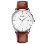 SKMEI 1801 Quartz Analog Casual Classic Men’s Watch-brown