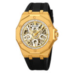 SKMEI New Arrival M036 Luxury Waterproof Mechanical Watch-black gold